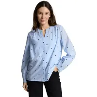 Tom Tailor Blusa azul claro / negro