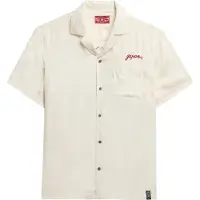 Superdry para hombre. M4010938A Camisa Merchant Suika blanco roto (XL), Casual, Algodón, Manga corta, outlet 2026.