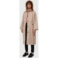 Nudie jeans Ester Coat Beige Talla: L | Abrigos Tipo Trench Outlet | Mujer | Marrón