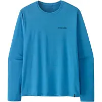 Patagonia - Ropa de senderismo - M's L/S Cap Cool Daily Shirt Boardshort Logo Shore Blue Light X-Dye - Talla M - Azul