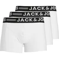 Jack & Jones Calzoncillo boxer 'Sense' negro / blanco
