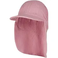 Sterntaler - Kids' Peaked Cap with Neck Flap - Muslin - Gorra size 55 cm, fucsia