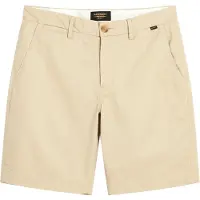 Superdry para hombre. M7110422A Pantalón corto chinos elásticos beige (32), Casual, Algodón, outlet 2026.