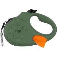 TUG Correa retráctil oval 360° con dispensador - M - 5 M - Verde