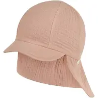 Sterntaler - Kids' Peaked Cap with Neck Flap - Muslin - Gorra size 51 cm, beige