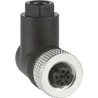 TE Sensors Conector APC, modelo XZCC12FCM40B, M12, con ángulo