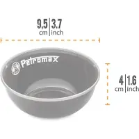 Petromax - Enamel Bowls size 160 ml, negro