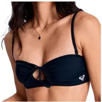 Roxy - Women's SD Essentials Bandeau - Parte superior de bikini size XS, negro