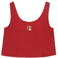 Quiksilver - Women's Vista Woven Tank - Top size XS, rojo