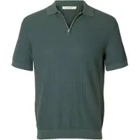 Selected Camiseta 'SLHCran' verde oscuro