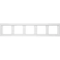 Berker Marco BER K1, modelo 13937009, color blanco polarizado, para instalación horizontal, de 5 vías