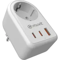 Muvit For Change Cargador De Pared Usb-a Y Usb-c 20w