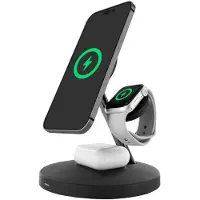 Muvit For Change Cargador Inalámbrico Magsafe Con Soporte Para Apple Watch Y Airpods 3 En 1