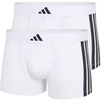 Adidas Boxer ACTIVE FLEX COTTON 3 STRIPES Low Rise Pack de 2 hombre - Blanco - EU XXL