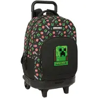 Safta Mochila Con Ruedas Minecraft 33l 33x45x22 Cm