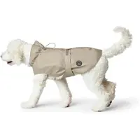 Hunter Milford, Chaqueta impermeable, Gris claro, Poliéster, Color sólido, Lavable a máquina en agua fría