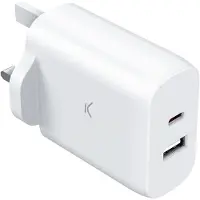 Ksix Cargador De Pared Usb-a Y Usb-c 45w Pd Pps
