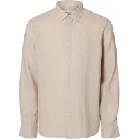Selected 100% Tejido De Lino Camisa Hombres Beige XXL
