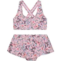 Color Kids - Kid's Bikini with Skirt AOP - Bikini size 140, fucsia