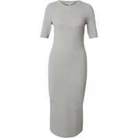 Calvin Klein Hs 1x1 Refined Cotton Dress Bc06 Grey Heather Talla: XL | Vestidos Midi Outlet | Mujer | Gris