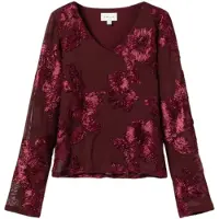 Noella Top ' Lucille ' rojo vino