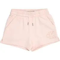 Calvin Klein Girls Ck Logo Knit Shorts Pearl Talla: 16 | Pantalones Outlet | Unisex | Blanco