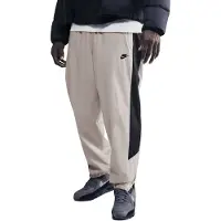 Nike Pantalón gris claro / blanco