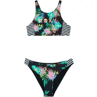 Roxy - Kid's Active RG Crop Top Set - Bikini size 6 Years, multicolor