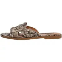 Pepe Jeans para mujer. PLS900018 Sandalias Dyana Snake beige (39), Plano, 1 a 3cm, Ninguno, Casual, Animal print, outlet 2026.