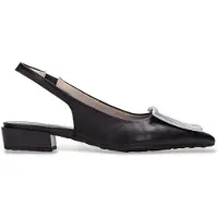 Hispanitas para mujer. HV264849 Zapatos Lila negro (41), Piel, Plano, 1 a 3cm, Ninguno, Casual, outlet 2026.