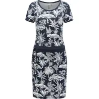 Ragwear Vestido de verano 'Baomi Tropic Youmodo' navy / blanco
