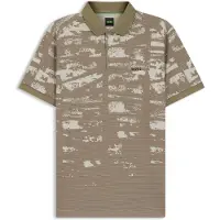 BOSS para hombre. 50558583 Polo Active slim fit verde (M), Casual, Poliéster, Manga corta, outlet 2026.