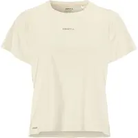 Craft - Women's Hypervent Tee - Camiseta de running size XL, blanco/beige
