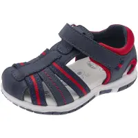 Chicco Zapatos abiertos 'Fermo' azul oscuro / rojo