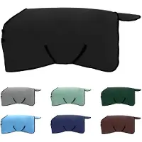 vidaXL Manta para caballos, color , 115 cm, de poliéster y forro polar