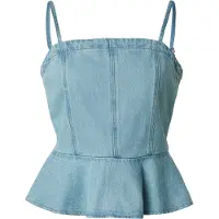 Levi's Top 'Anderson Flounce Top' azul claro