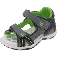 Chicco Zapatos abiertos 'Felce' gris / antracita / verde neón
