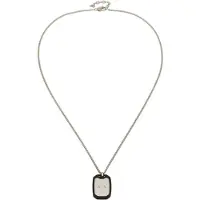 Armani Exchange Cadena negro / plata