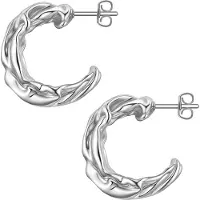 Yokoamii Pendientes plata