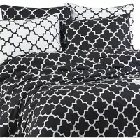 L'essentiel Maison , Madalyon - , Juego de sábanas de algodón ranforce para cama king-size (Francia), 100% algodón ranforce, color , 240 x 220 cm