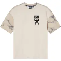 EA7 para niño. 7B000283_AF12874 Camiseta Graphic Series beige (12Años= 154cm), Casual, Algodón, Manga corta, moda infantil, outlet 2026.
