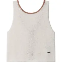 Pepe Jeans para niña. PG7000025 Top Frankie blanco (10Años= 140cm), Casual, Algodón, Sin mangas / Tirantes, moda infantil, outlet
