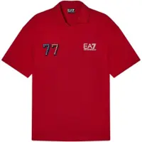 EA7 para hombre. 7M001416_AF13537 Polo Graphic rojo (XXL), Casual, Deportivo, Multideporte, Poliéster, Manga corta, outlet 2026.