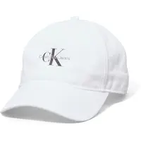 Calvin Klein Gorra 'CK Monogram Baseball' gris / negro / blanco