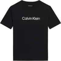 Calvin Klein Ss Waffle Badge Crewnetee Black Talla: 10 | Vaqueros Outlet | Unisex | Negro
