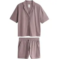 Next Pijama de pantalón corto marrón