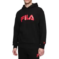 FILA Landogne Loose Hoodie Black-true Red Talla: XS | Sudaderas con Capucha Outlet | Hombre | Rojo