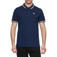 FILA Lubbeek Polo Shirt Black Iris Talla: XS | Polos Outlet | Hombre | Negro