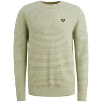 PME Legend Jersey 'Pullover in mouliné cotton' verde