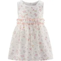 Happy girls Vestido crema / azul claro / amarillo / altrosa